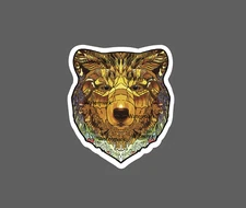 Bear Mosiac Sticker Geometric Shapes Animal Mosiac Gift NEW 