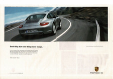2009 PORSCHE 911 Carrera Silver Driving a Mountain Road 2-page Advertisement