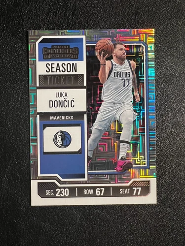 Luka Doncic 2023-24 Panini Contenders Mojo Prizm Season Ticket Card #61 DAL/LAL