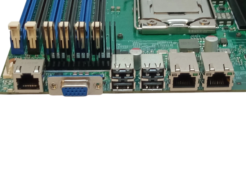 Intel S5520UR LGA1366 Server Motherboard w/ 2x SLBV4 Xeon E5620 CPU's | Working - Image 3 of 4