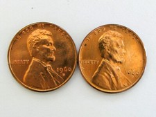 1960 D Lincoln Penny Small And Large Date Set Uncirculated 1960 D Lincoln Penny Small And Large Date Set Uncirculated