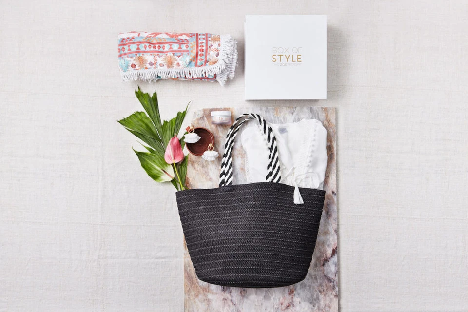 Новый с Ярлыками Rachel Zoe x коробка стиля сплетенный бумаги соломы большая сумка с короткими ручками x перо подвеска черный - Изображение 2 из 4