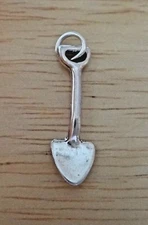 Sterling Silver 3D 25x7mm Garden Shovel Spade Tool Charm!