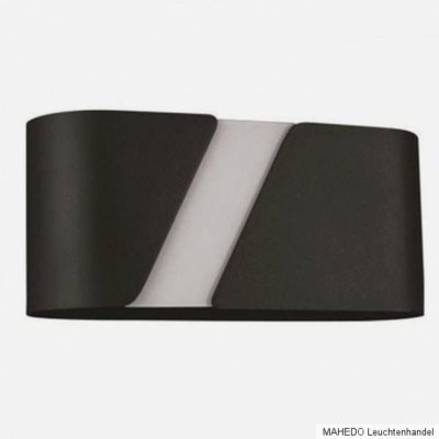Design Wandleuchte Wandlampe KATIE Metall schwarz indirektes Licht E27 Sparlampe
