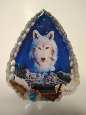 Hamilton Collection ''Twilights Watch'' Mystic Wolf Arrowhead Collection IOB