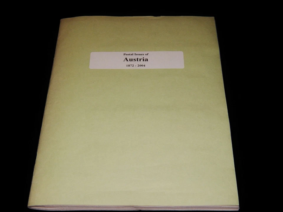 Vintage Stamp Book, 925 AUSTRIA POSTAL ISSUES 1872-2004, 37 Pages, Mounted - Image 3 of 4