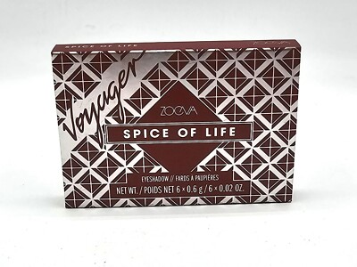 ZOEVA Spice of Life Voyager Eyeshadow Palette, 6 Shades. New In Box.