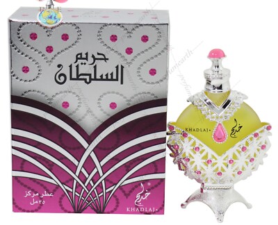 Hareem Sultan Silver By Khadlaj Concentrated Parfum Oil 35ml/1.4 Unisex New Box