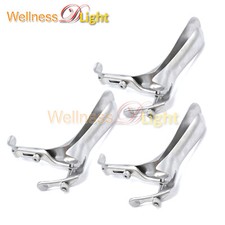 3 Pcs Large Open Side Graves Vaginal Speculum Surgical & Gynecology Instruments