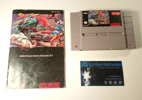 Street Fighter II: The World Warrior SNES with BOOKLETTE 
