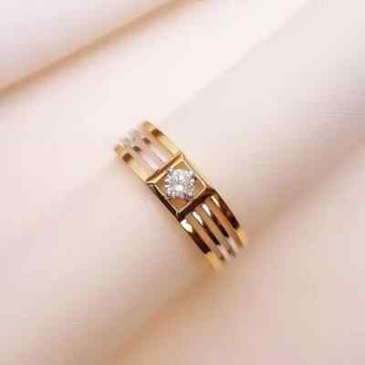 2.20 Ct Round Cut lab create Diamond 14k Yellow Gold Plated Engagement Gift Ring