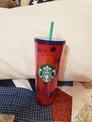 Starbucks Summer 2022 Flower Floral Hibiscus Venti 24oz Tumbler Cold Cup  Tumbler | eBay