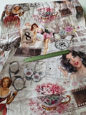 Vintage style Gil Elvgren Pinup girls Fabric 100% cotton Fabric for Crafting