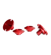 Zamp Visor Shield Visor Screws for All RZ Type Visor & Helmets - Red