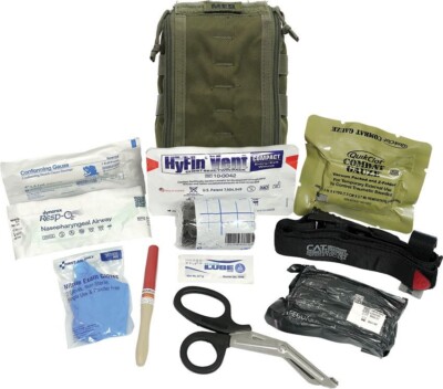Elite First Aid Patrol Trauma Kit Pro OD Several Essential Items For Emergencies