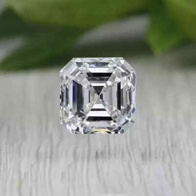 Loose CVD Lab Grown Diamond 4.50 MM Asscher D Color IF Clarity Certified Diamond