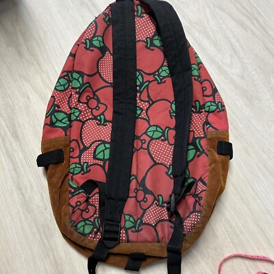 Hello Kitty X Ecomo‎ Red Apple Large Zipper Backpack RARE Hello Kitty X Ecomo Red Apple Large Zipper Backpack RARE | eBay main image 3