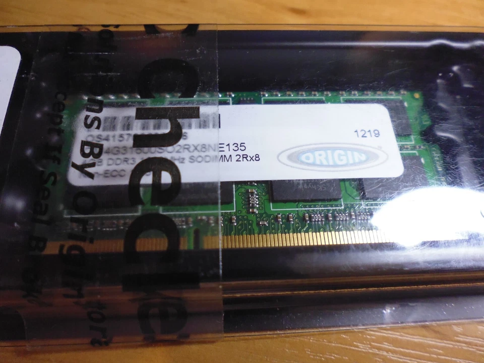Origin 4GB DDR3 1600MHz SODIMM 2Rx8 Non-ECC 1.35V  OM4G31600SO2RX8NE15 #1 - Image 2 of 2