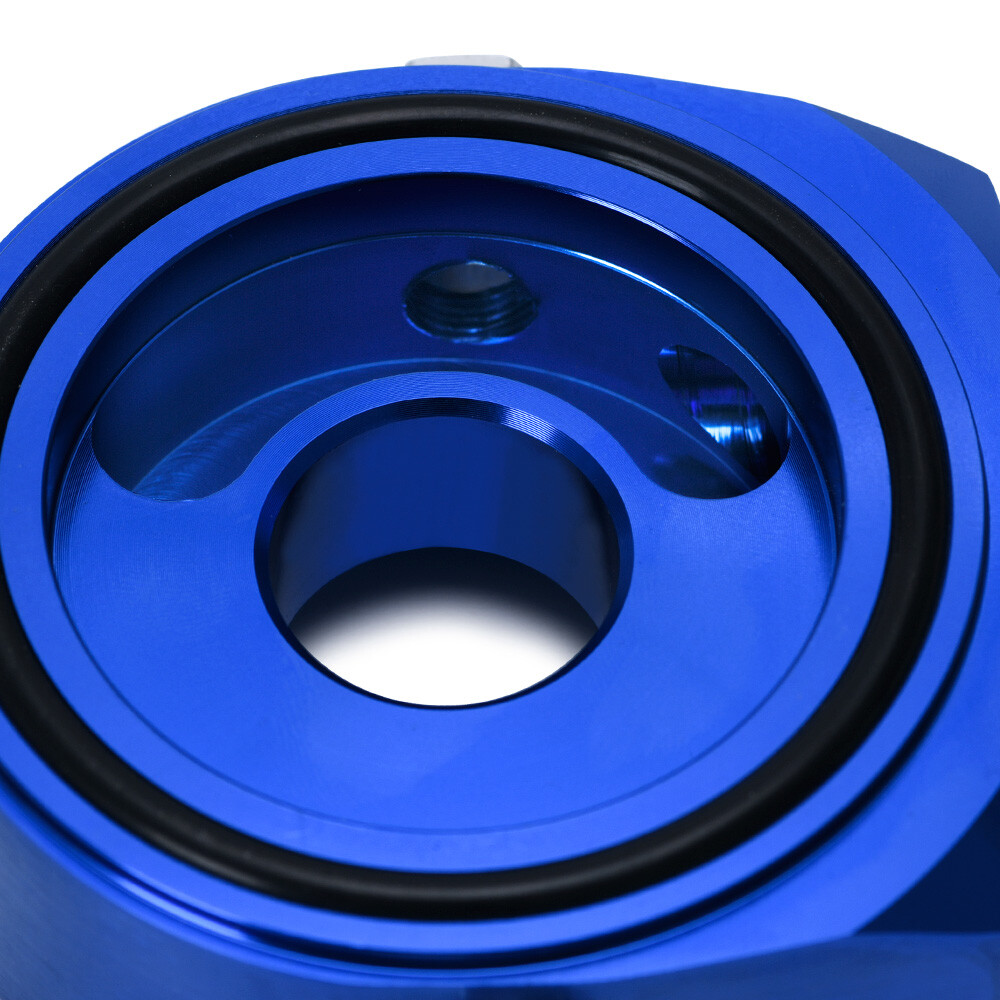 Aluminum Car Engine Oil Filter Sandwich Plate Adapter Sensor 3/416 UNF