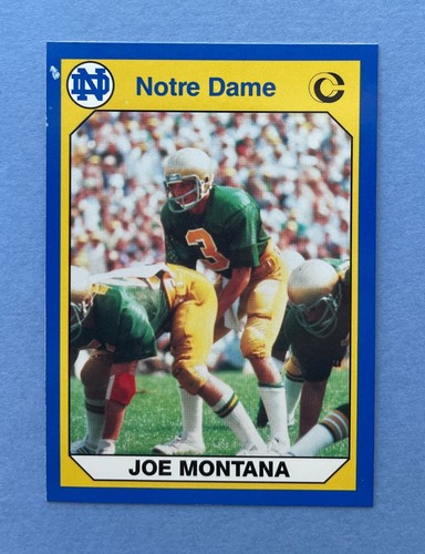 Joe Montana #1 — 1990 Notre Dame Collegiate Collection football card