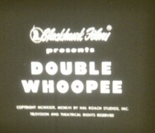 1929 Double Whoopee 8 MM B W Silent Film Laurel Hardy Jean Harlow