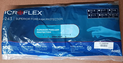 Ansell Microflex 93 243, 4.7 Mil Disposable Nitrile Glove - Size XXL, 100/Pack