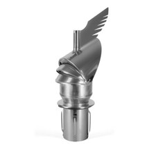 Selbsteinstellender Schornsteinaufsatz Kaminaufsatz Ø 120 mm Einsteckbodenplatte