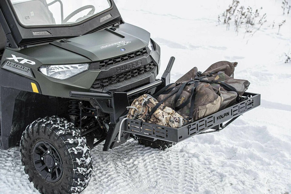 2" Receiver Hitch UTV SXS Cargo Carrier Rack Tray Polaris Ranger XP ...