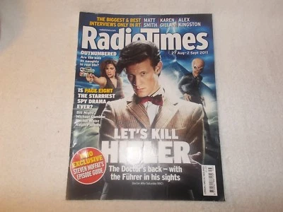 Radio Times Magazine 27th August 2011 Doctor Who Returns Episode Guide - Image 1 of 2