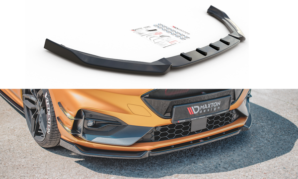 CUP Spoilerlippe Schwarz FüR Ford Focus MK4 ST ST Line Frontspoiler Schwert V7-image