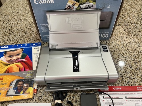 Canon Pixma iP100 Mobile Inkjet Printer Photo Lab Quality - Complete in Box - Picture 8 of 8
