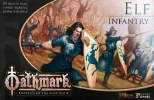 Oathmark Elf Infantry 28mm New • 1 Sprue • 5 Minis • Osprey Northstar