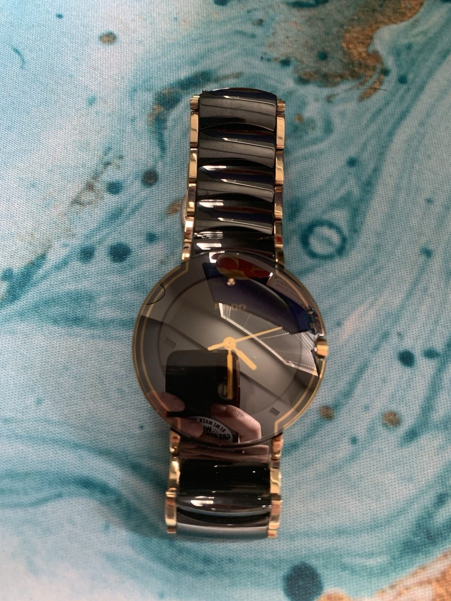 Ladies: Rado DiaStar Swiss Watch - Black and Gold. Vintage from