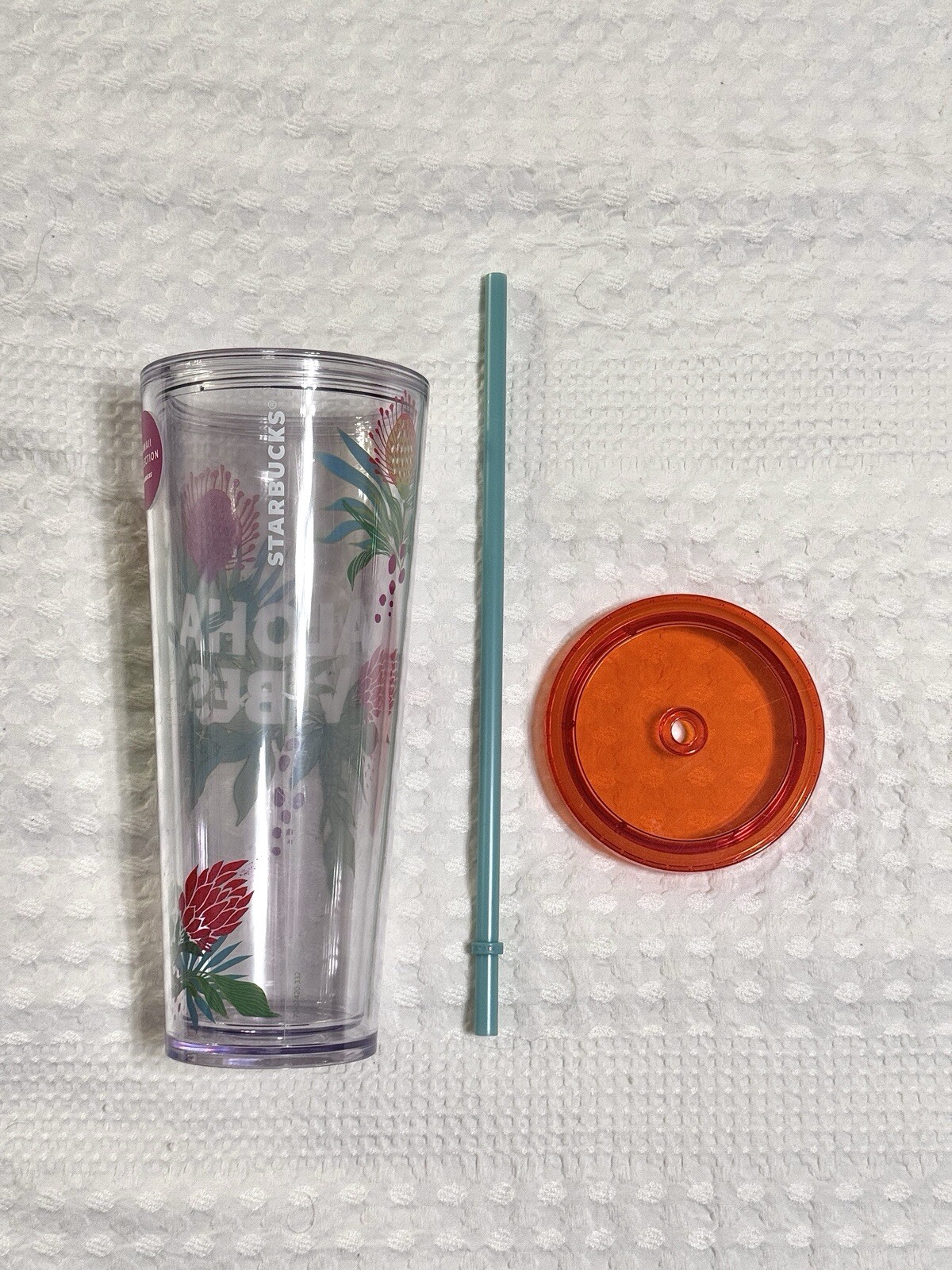 Starbucks 24oz Clear Hawaii Aloha Vibes Tumbler Exclusive Collection