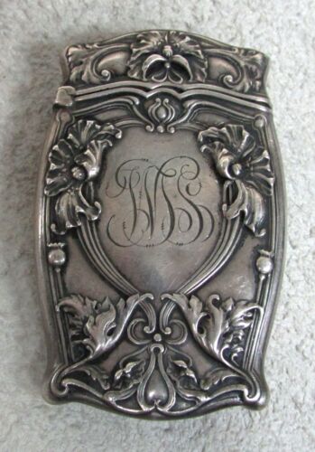 GORHAM STERLING SILVER ART NOUVEAU MATCH SAFE - Picture 2 of 6