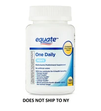 Equate One Daily Men's Multivitamin/Multimineral Supplement Tablets, 100 Count