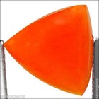 1.18 Ct Natural Ethiopian Orange Opal Gemstone Trillion Cabochon Cut — photo 4