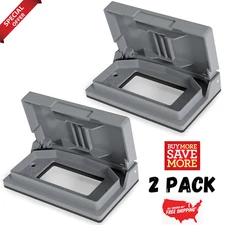 Outdoor Electrical Outlet Cover Decotative Receptacles, Grey - Horizontal 2 PACK