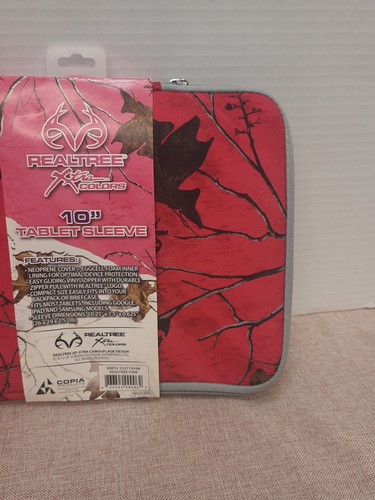 Realtree Camo 10" Protective Neoprene Tablet Sleeve Pink Camo Brand New - Picture 6 of 6