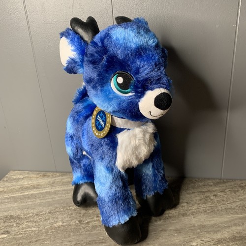 Build A Bear Tinsel Blue Reindeer Plush 