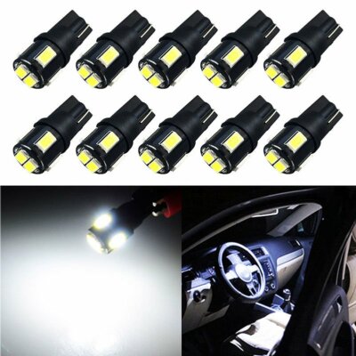KATUR 10pcs 194 LED Ampoule, éclairage intérieur de Voiture Blanc