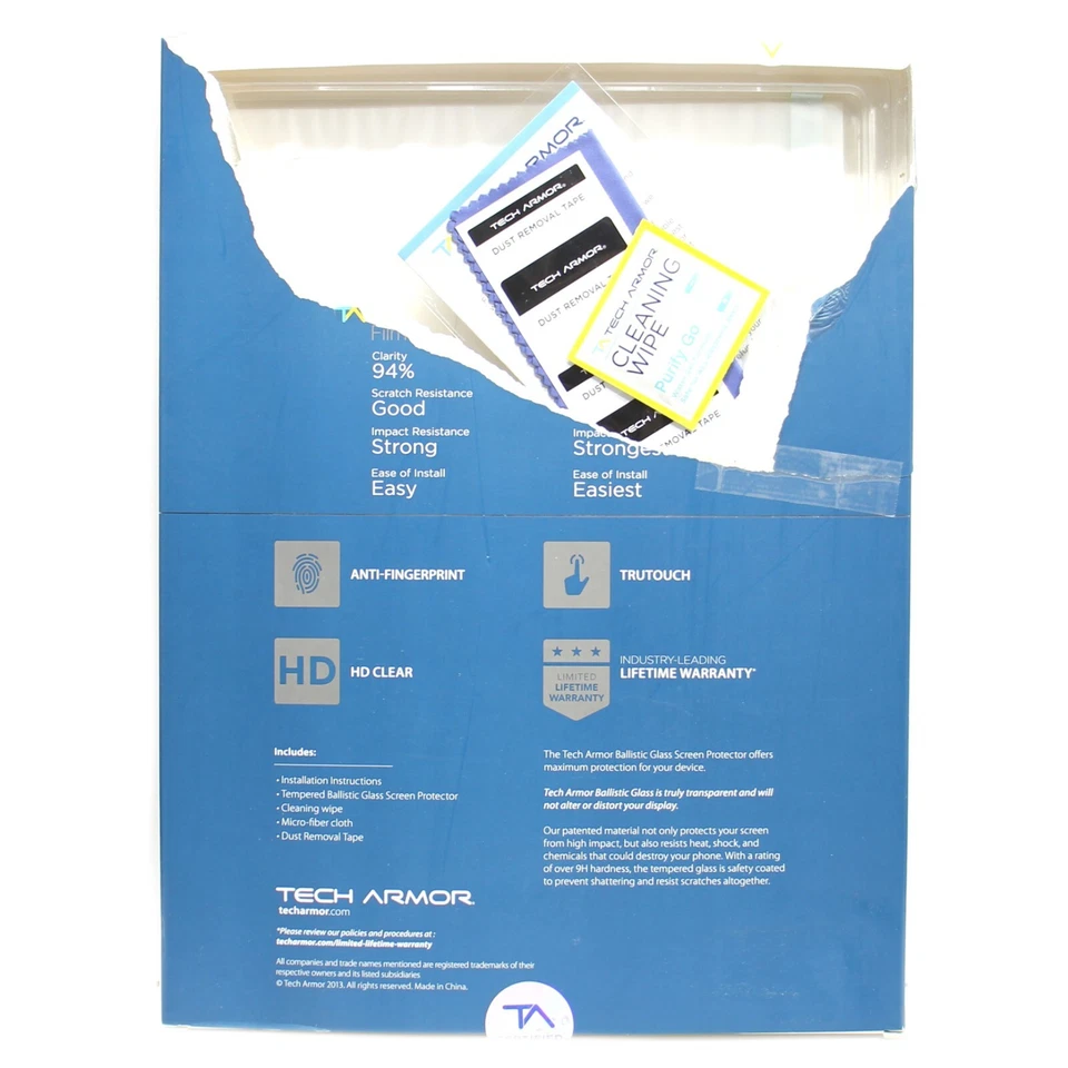 Tech Armor Ballistic Glass Screen Protector Apple iPad Pro 2017 12.9" 1 Pack - Image 2 of 2