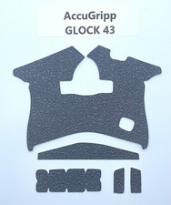 AccuGripp GRAY Glock 43 Textured Rubber Gun Grip Tape Wrap