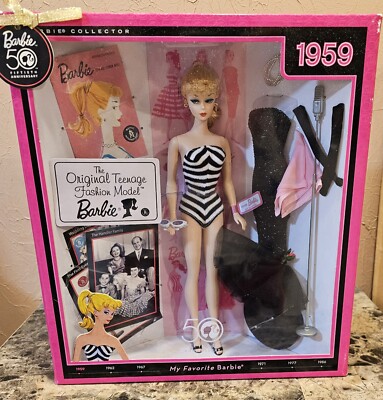 1959 50th Anniversary My Favorite Barbie Blonde The Original