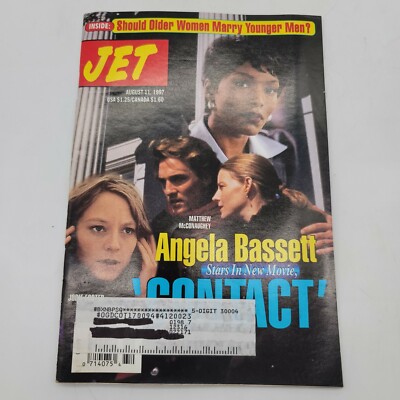 JET MAGAZINE AUGUST, 1997 ANGELA BASSETT JODIE FOSTER COVER