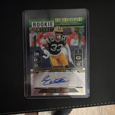 Panini 2024 Contenders Rookie Autographed Evan Williams Green Bay Packers #241