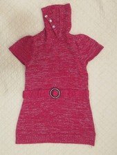 Faded Glory Girl's Short Sleeve Pullover Sweater Red Size L (10-12)
