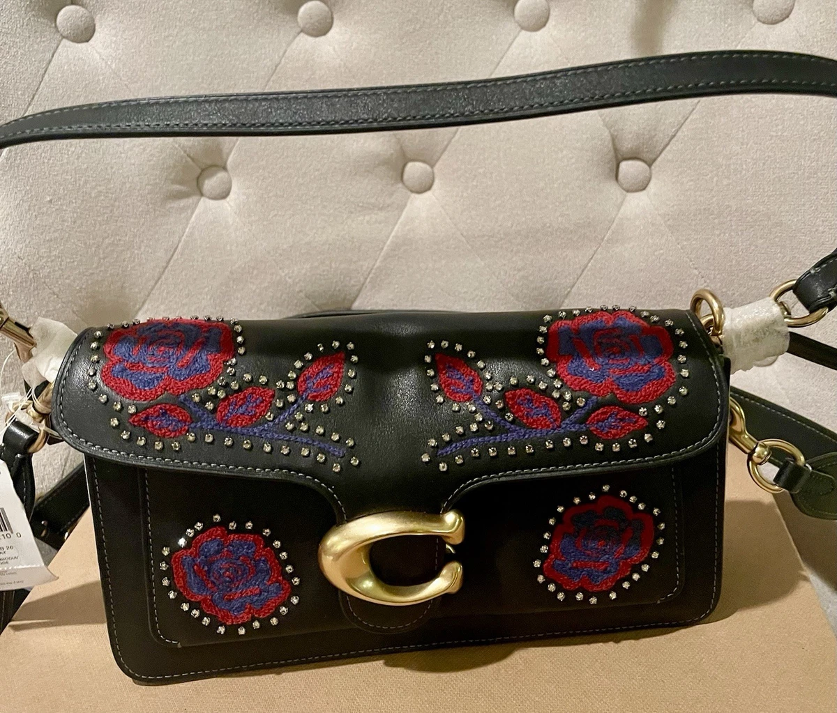 Coach Embroidered Shoulder Bag Bags & Handbags for Women for sale