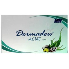 Dermadew Acne Soap 125gms 2.6oz for improving skin texture and tone Pack of 4