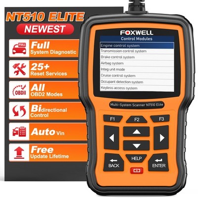 FOXWELL NT510 ELITE Full System Car OBD2 Diagnostic Scanner For PORSCHE Autovin